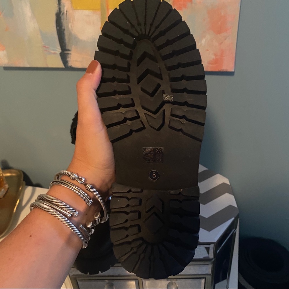 Kelsi Dagger Leather Navigate Heeled Hiker Boots - Picture 5 of 6